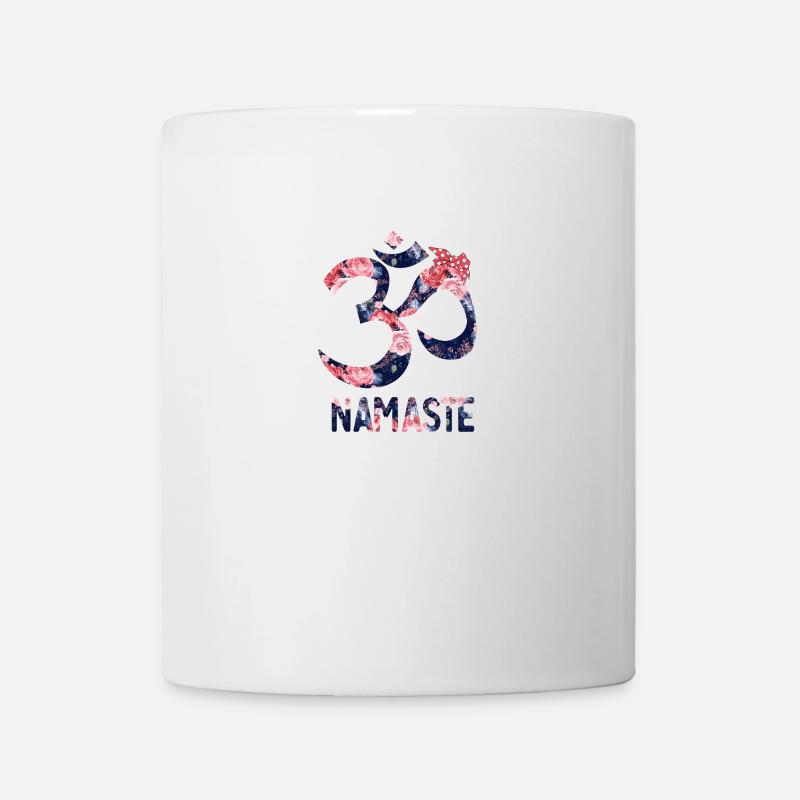 Namaste Om Floral - Mug - white