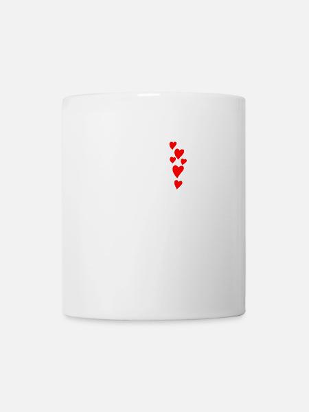Herzen für alle mit Herz - Tasse - Weiß