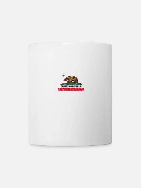 Californie californie californie drapeau cadeau ours - Mug blanc - blanc