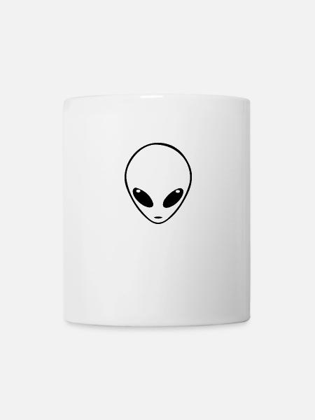UFO-KOPF - Tasse - Weiß