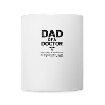 Stolzer Vati eines Doktors Father Son Daughter Gift - Tasse - Weiß - Vorne