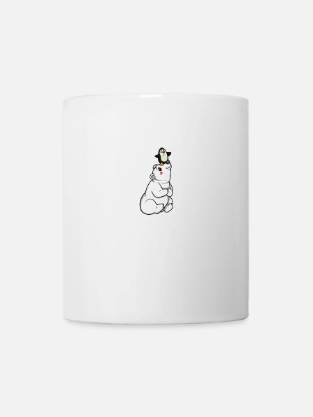 Penguin polar bear polar bear friendship south pole friend - Mug - white