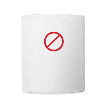Prohibition stop stop sign Funny cool gift - Mug - white - Front