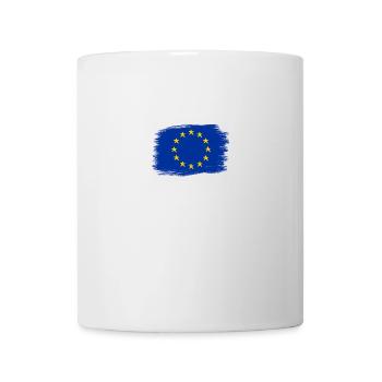 Drapeau de l'Union européenne peint dessiné européen - Mug blanc - blanc - Devant