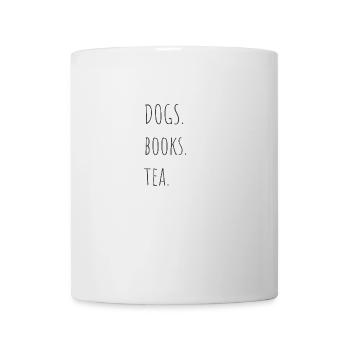 dogs Books Tea cute dog love Design - Mug - white - Front