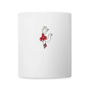 Ballett Katze Ballerina Tanzen Geschenk Tänzerin - Tasse - Weiß - Vorne