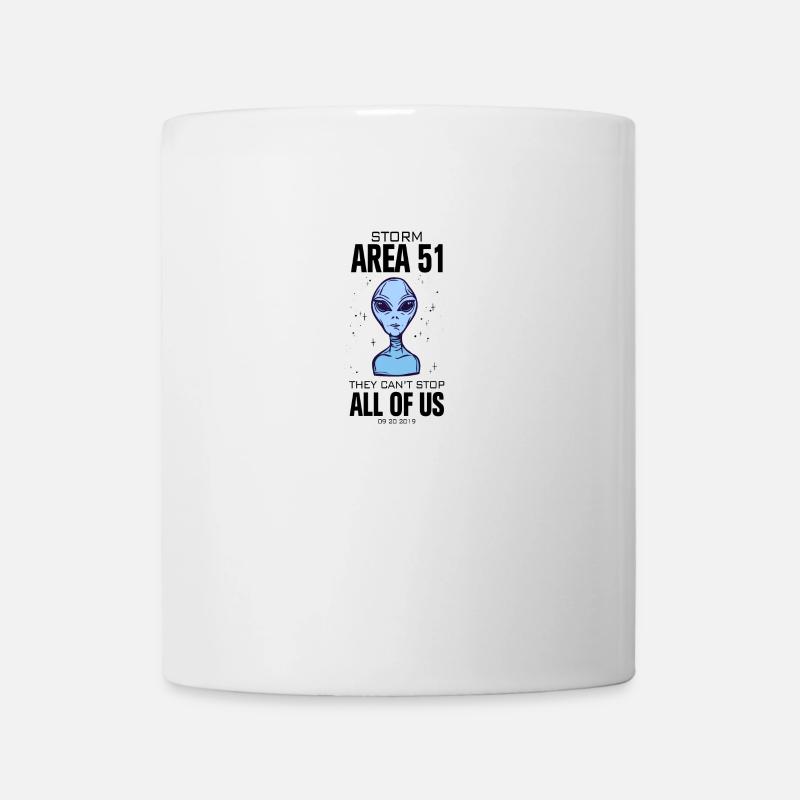 Zone 51, ils ne peuvent pas nous arrêter tous - Mug blanc - blanc