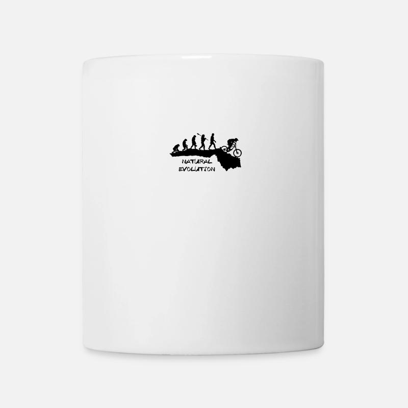 Evolution naturelle du vélo de montagne - Mug blanc - blanc