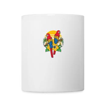 Tropic Tropical Parrot Bird Scarlet Macaw - Mug - white - Front