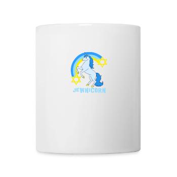 Judentum Einhorn Davidstern Jüdisch Juden - Tasse - Weiß - Vorne