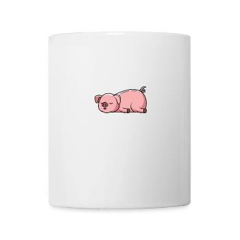 Sleep Pig Sleep Tired pig lazy pig Nope - Mug - white - Front