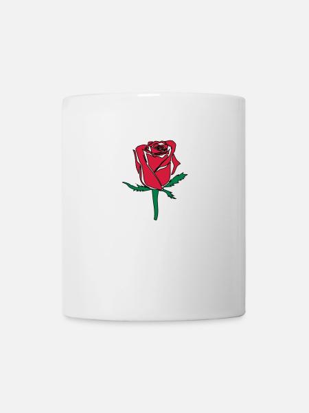 rose flower - Mug - white