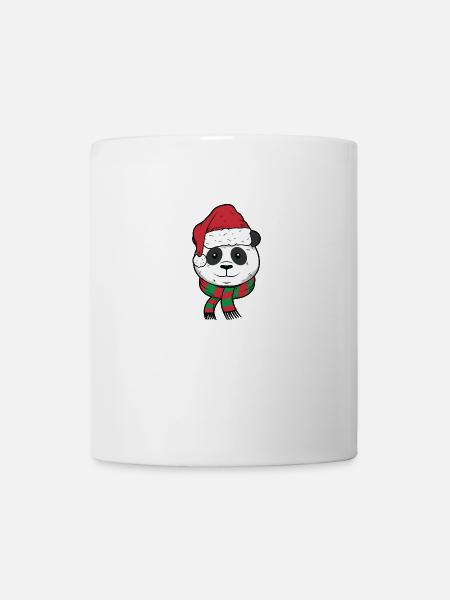 Christmas Panda Christmas Panda Face - Mug - white