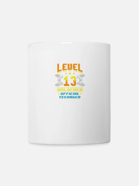 Level 13 unlocked 13 years Gamer Birthday - Mug - white