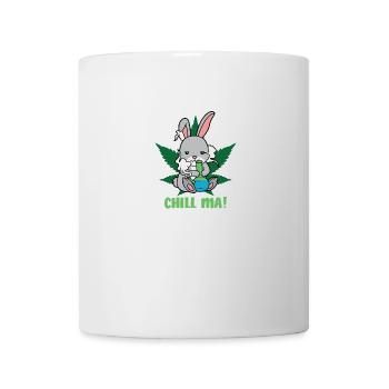 Chill ma Kaninchen Weed Hase - Tasse - Weiß - Vorne
