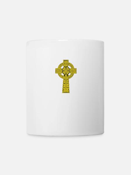 Cross of Ahenny Celtic Cross Celtic Cross - Mug - white