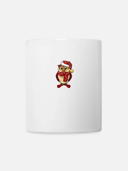 Christmas Owl Christmas Owl Owl Bird Advent - Mug - white