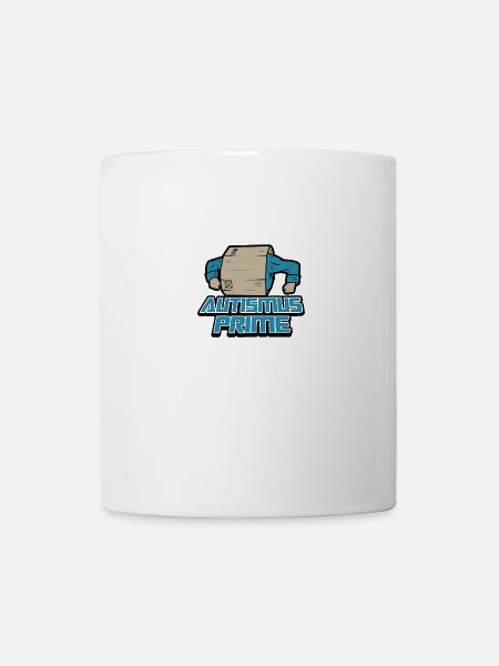 Autism Prime Nerd Autist Cool Quote - Mug blanc - blanc