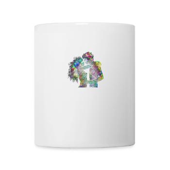 Loving couple psychedelic - Mug - white - Front