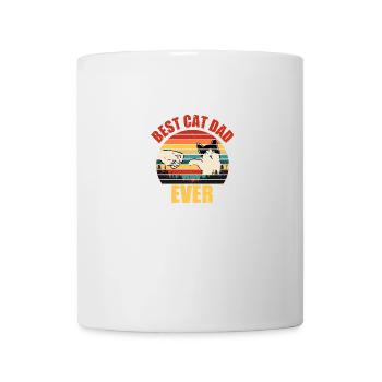 Meilleur chat papa jamais chat papa papa animal miaou - Mug blanc - blanc - Devant