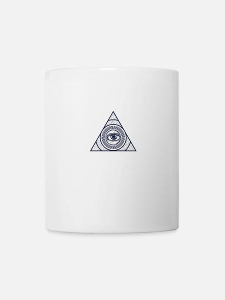 Illuminati eye - Mug - white