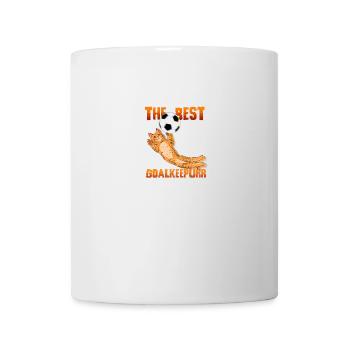 Soccer - Cat Best Goalkeeper - Funny Stadium - Tasse - Weiß - Vorne