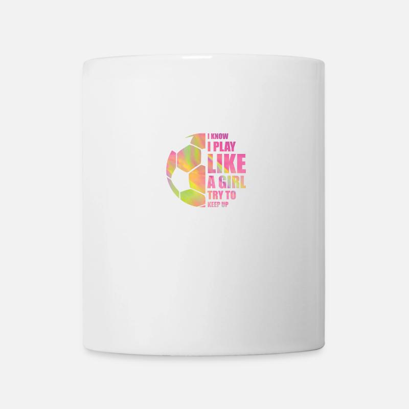 Football comme une fille - Mug blanc - blanc