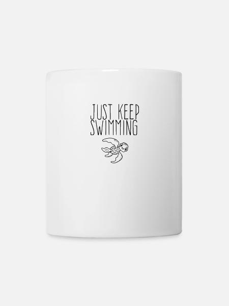 just keep swimming - Dori Quote - Mug - white