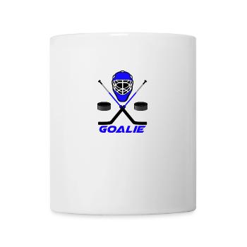 Ice hockey goalie blue - Mug - white - Front