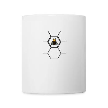 Bee in honeycomb - Mug - white - Front