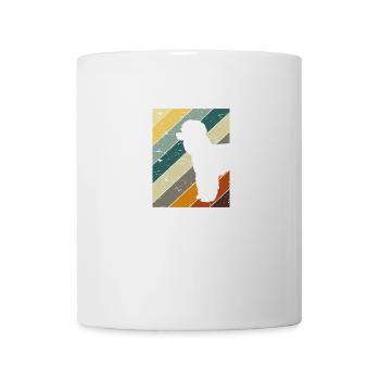 Retro poodle dogs - Mug - white - Front