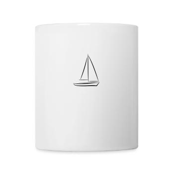 Voilier bateau de sport bateau de sport voilier - Mug blanc - blanc - Devant