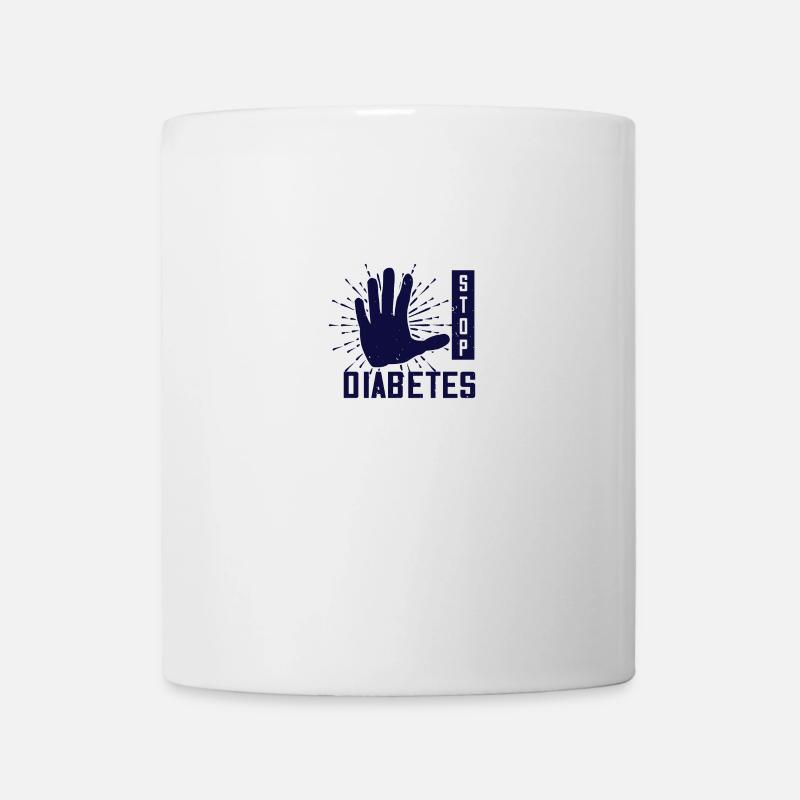 stop diabetes - Mug - white