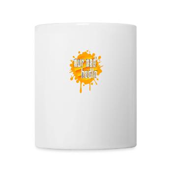 Farbklecks nur ned hudln bayerisch für coole - Tasse - Weiß - Vorne