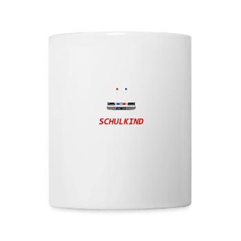 Achtung Schulkind Polizei Schule - Tasse - Weiß - Vorne
