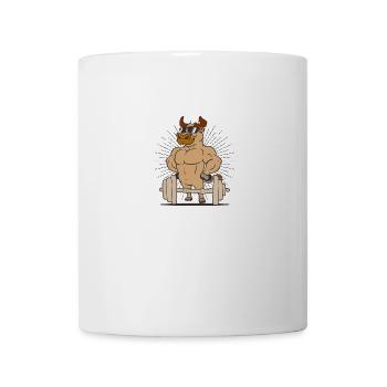 Gym fitness bull - Mug - white - Front