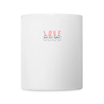 Dentist tooth teeth female dentist doctor dental hygienist - Mug - white - Front