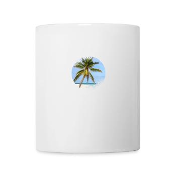 Malediven Palme - Tasse - Weiß - Vorne