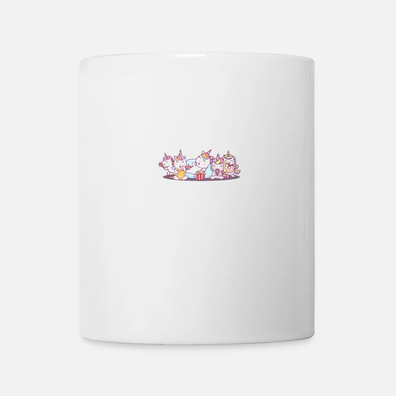 Licornes mangeantes - Mug blanc - blanc