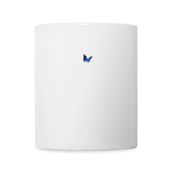 Blue Butterfly Soft Aesthetic Emoji Cute Butterfli - Mug - white - Front