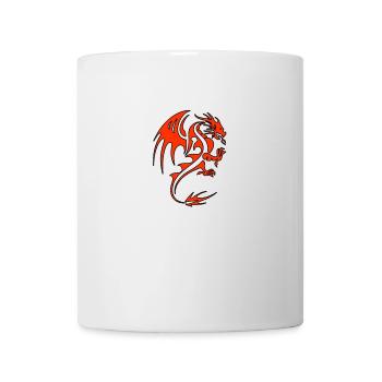 Dragon Rouge - Mug blanc - blanc - Devant