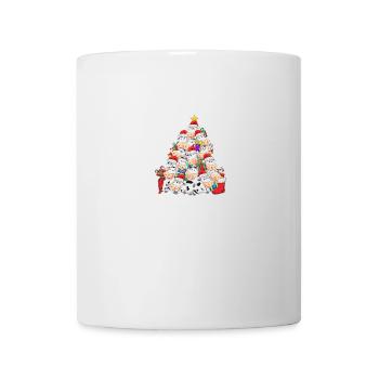 Vache Noël Sapin de Noël Santa Hat Lus - Mug blanc - blanc - Devant