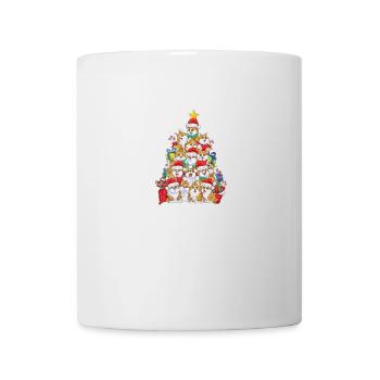 Funny Corgi Christmas Tree Christmas Gift - Mug - white - Front