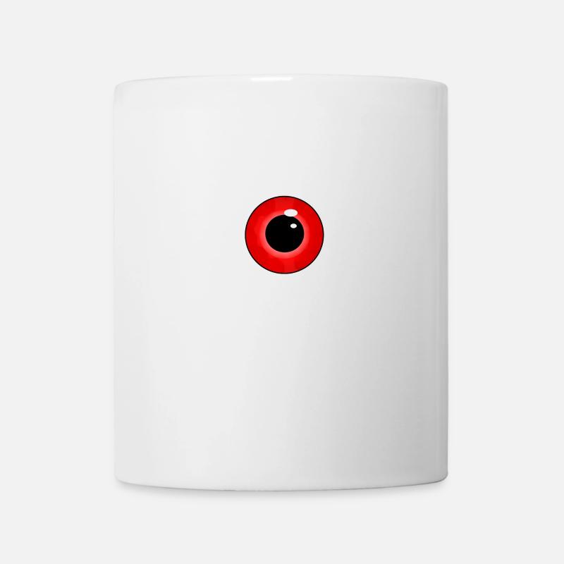 Oeil de monstre rouge - Mug blanc - blanc