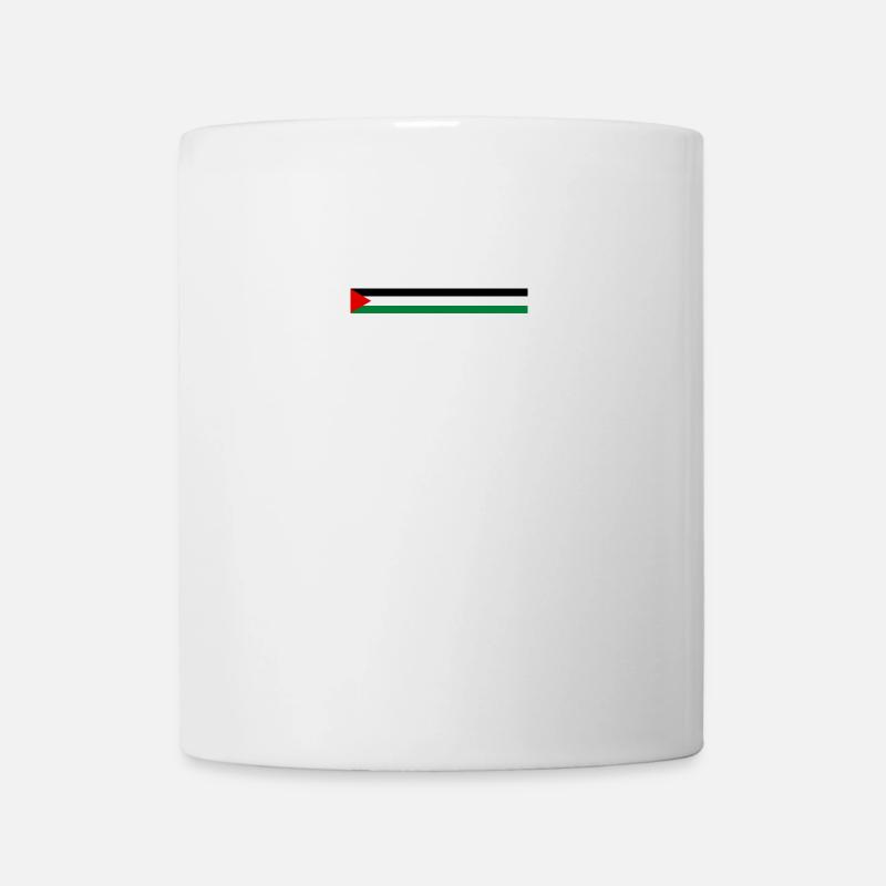 Drapeau de la Palestine - à travers - Mug blanc - blanc