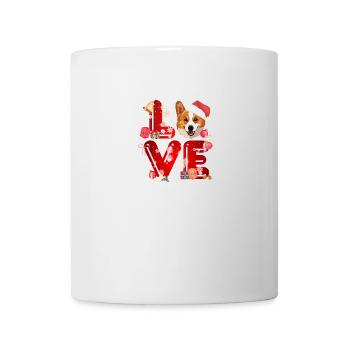 J'adore Noël Corgi - Mug blanc - blanc - Devant