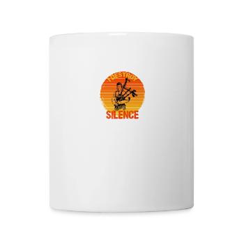 Bagpipes I Destroy Silence BagPiper - Mug blanc - blanc - Devant