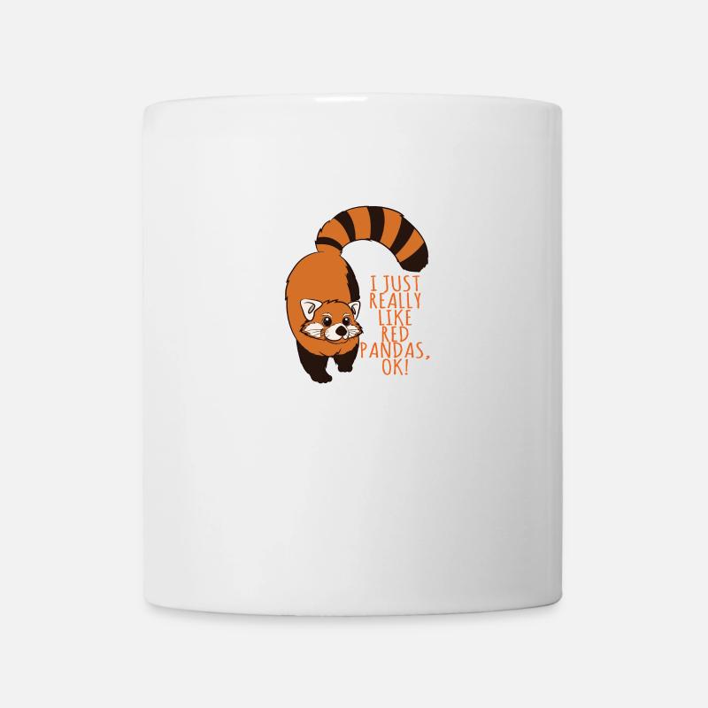 I Just Really Like Red Pandas, Ok! - Mug - white