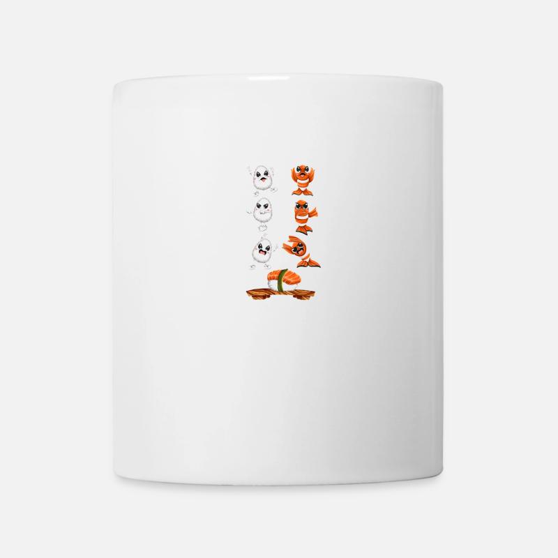 Fusion de sushi kawaii drôle - Mug blanc - blanc