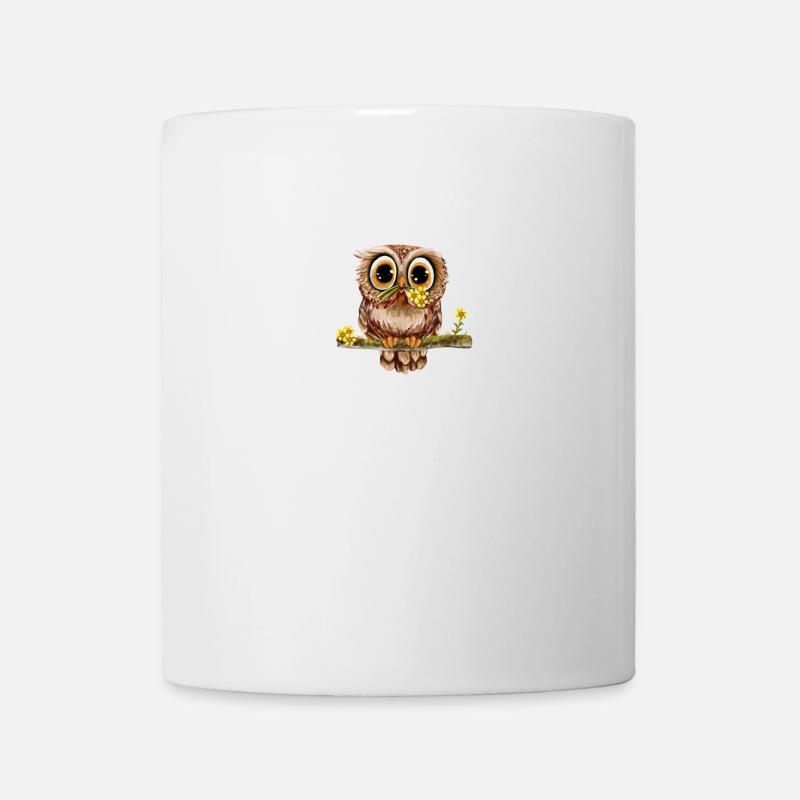 Ich Mag Halt Eulen, Okay? Lustige Eulen Sprüche Ow - Tasse - Weiß